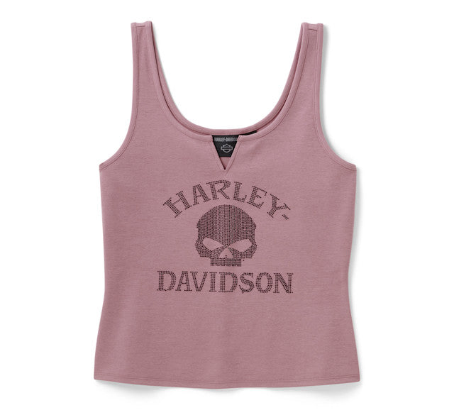 Débardeur Willie G Skull Bling pour femmes - Nostalgia Rose