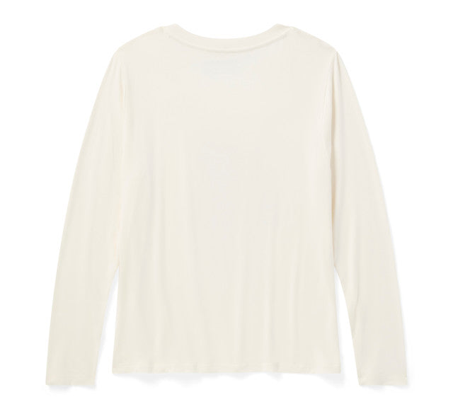 T-shirt Bling I Love Harley à manches longues pour femmes - Cloud Dancer