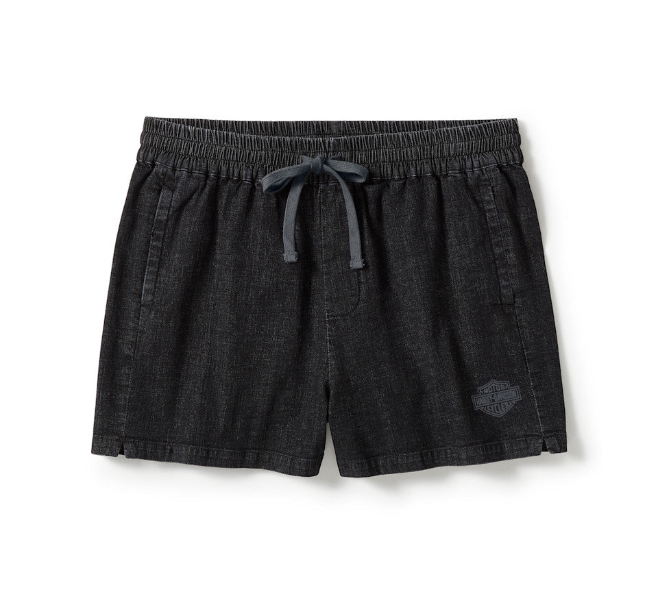Short Essential en denim - Washed Black Denim