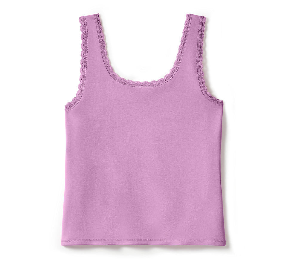 Débardeur Essential Bling à dentelle - Orchid
