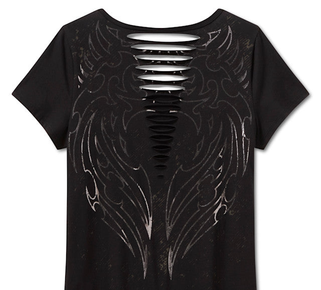 Tunique Bling Sabotage Rip & Repair à manches courtes