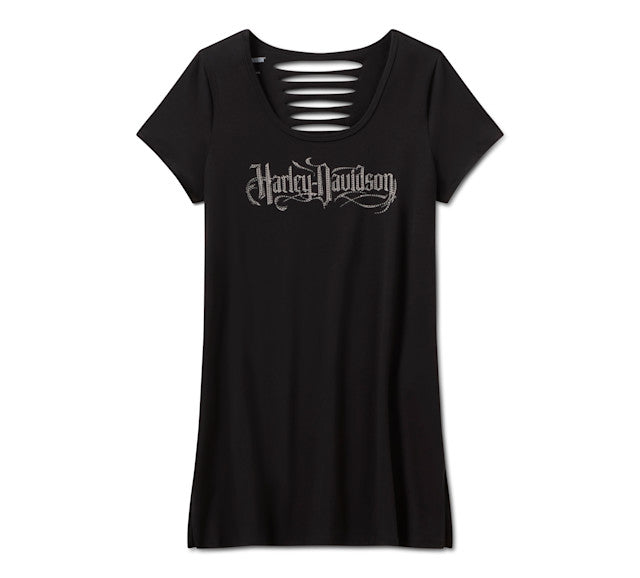 Tunique Bling Sabotage Rip & Repair à manches courtes