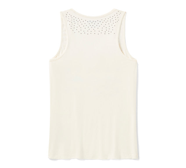 Débardeur Bling H-D® Slow Burn - Cloud Dancer