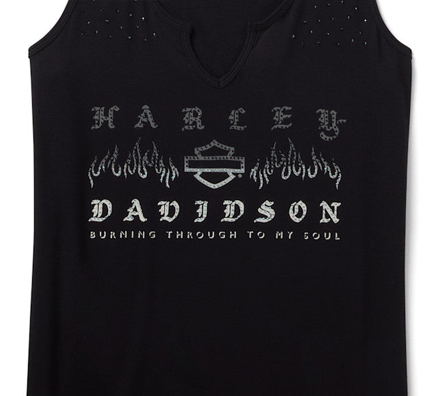 Débardeur Bling H-D® Slow Burn - Harley Black