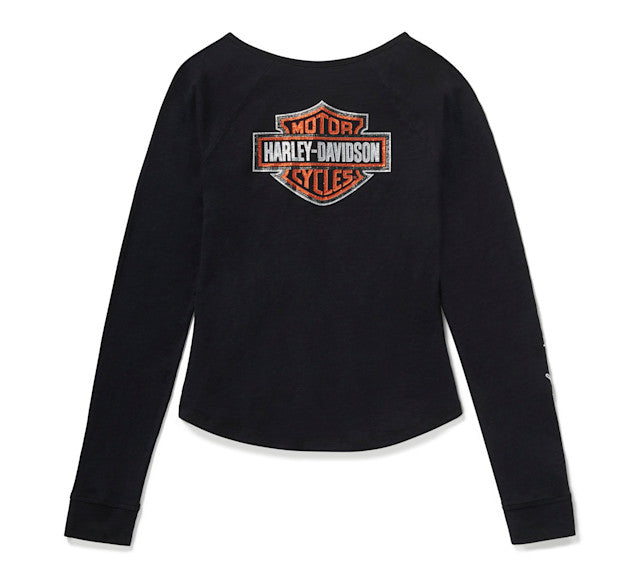 Henley Essential Bling Keyhole pour femme - Harley Black