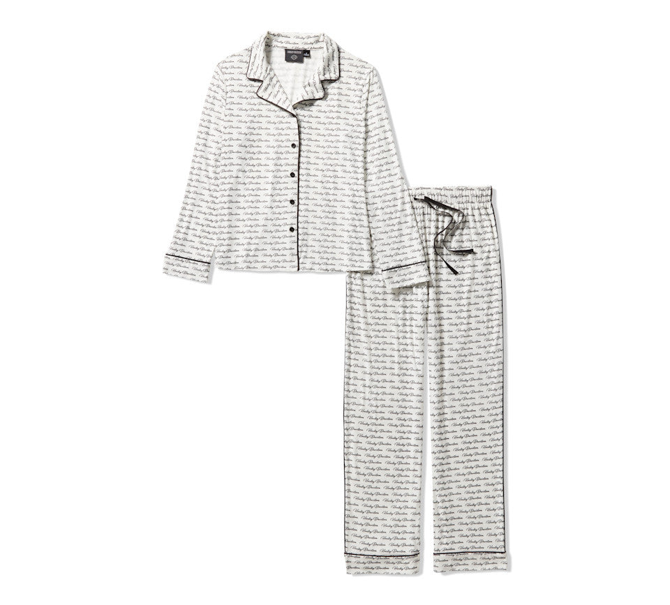 Ensemble de pyjama boutonné Harley-Davidson