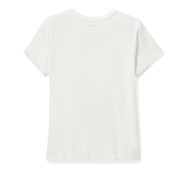 T-shirt à col rond Serpent Rose Bling