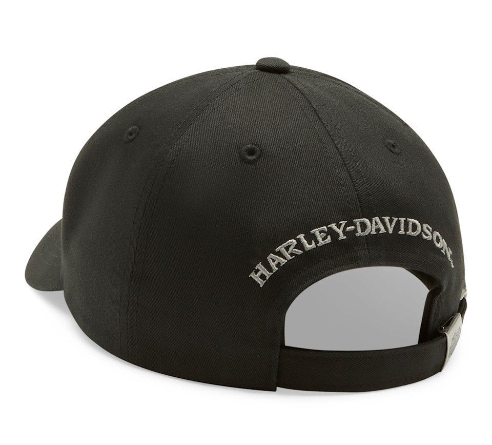 Casquette Willie G Bling Skull pour femmes - Harley Black