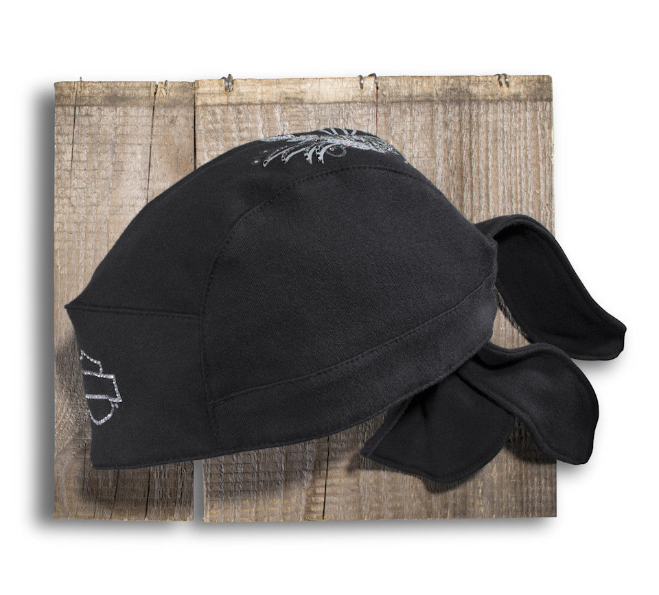 Casquette Rhinestone Wing Skull pour femmes